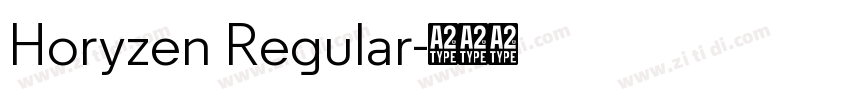 Horyzen Regular字体转换